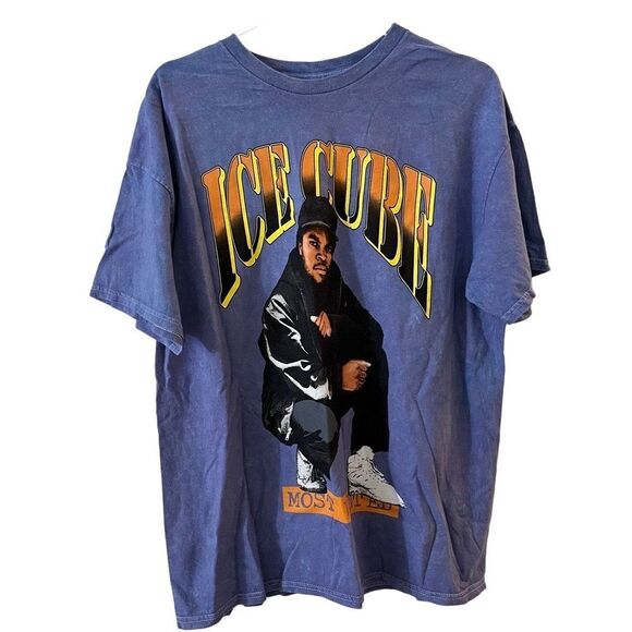 NWOT Ice Cube Most Wanted Distressed T-shirt XL - Picture 1 of 9